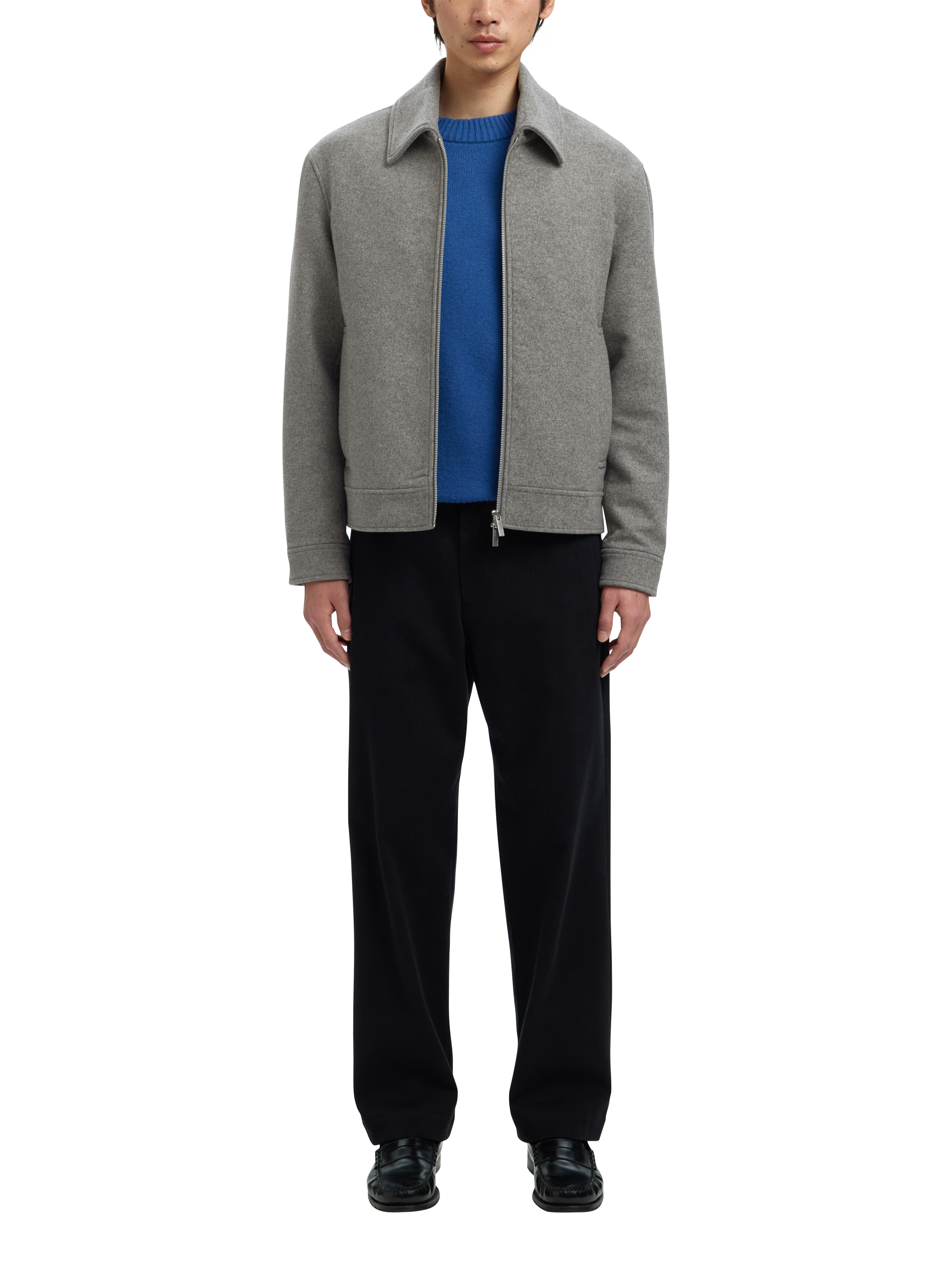 Product image 3 of 6, which shows Selected Philip Harrington Jacket, Grey Melange, S