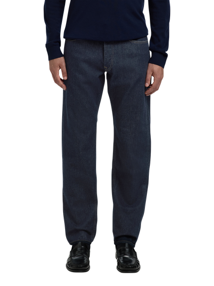 Selected Regular Tapered Jeans, Dark Blue - view 2, Dark Blue