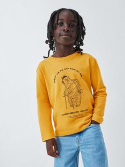 John Lewis Kids' Stripe/Bear Jersey Tops, Pack of 2, Multi - view 2, Multi