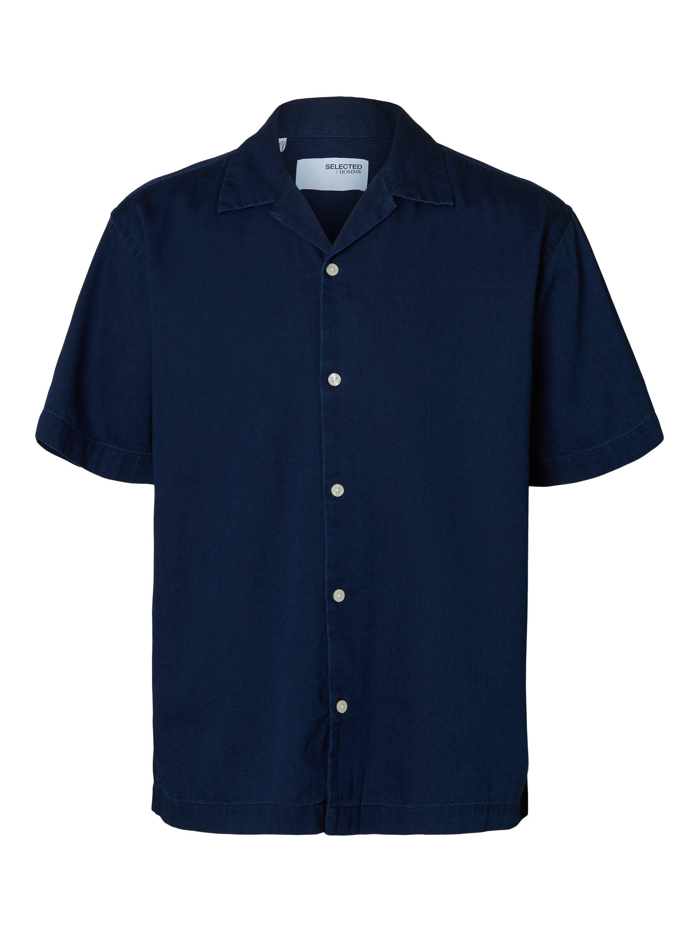 Product image 6 of 6, which shows Selected Denim Shirt, Dark Blue Denim, S