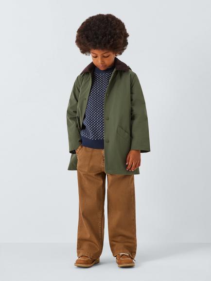 John Lewis Kids' Birds Eye Stitch Jumper, Navy - view 2, Navy