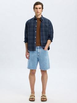 Selected Denim Shorts, Light Blue Denim