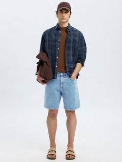 Selected Denim Shorts - view 2, Light Blue Denim