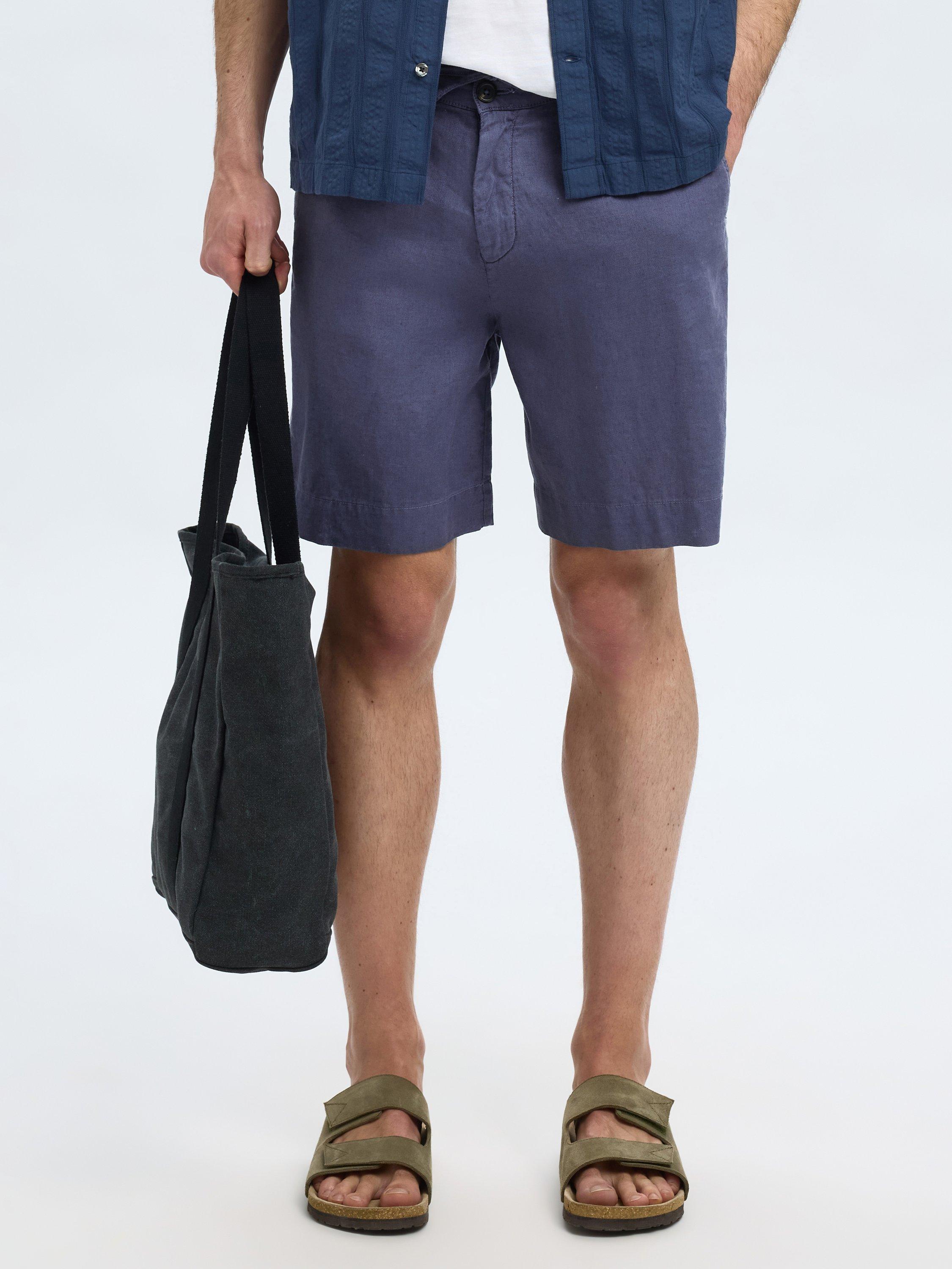 Product image 3 of 5, which shows Selected Linen Cotton Blend Shorts, A-16 Oceana, S