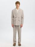 Selected Relaxed Malik Linen Blend Blazer, Oatmeal
