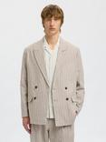 Selected Relaxed Malik Linen Blend Blazer, Oatmeal