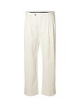 SELECTED HOMME Adam Pleated Trousers, Cloud Dancer
