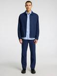 SELECTED HOMME Regular Fit Linen Rich Suit Trousers, Dark Navy, Dark Navy