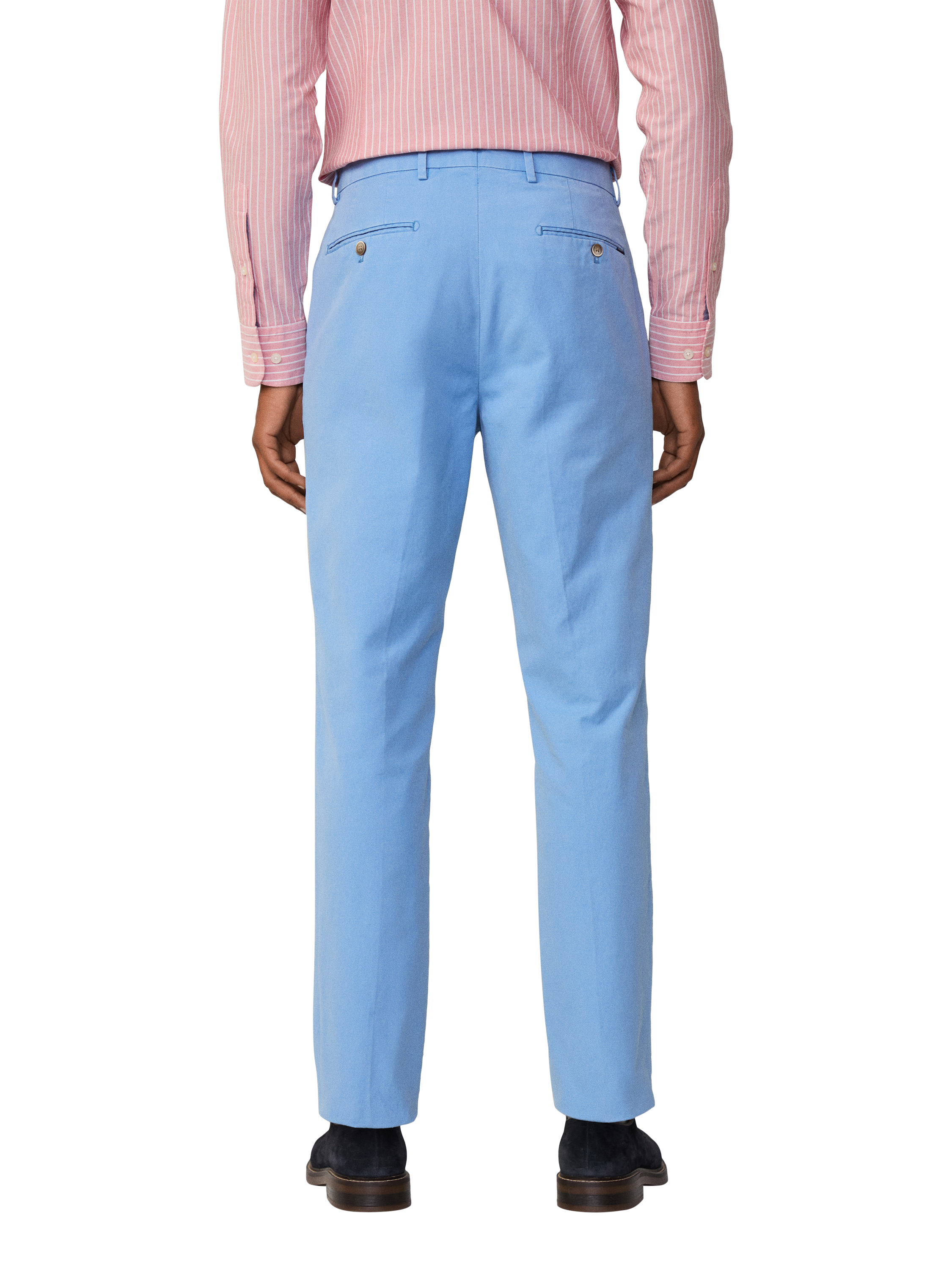 Product image 2 of 6, which shows Hackett London Sloane Cotton Linen Blend Chinos, Sea Blue, 28