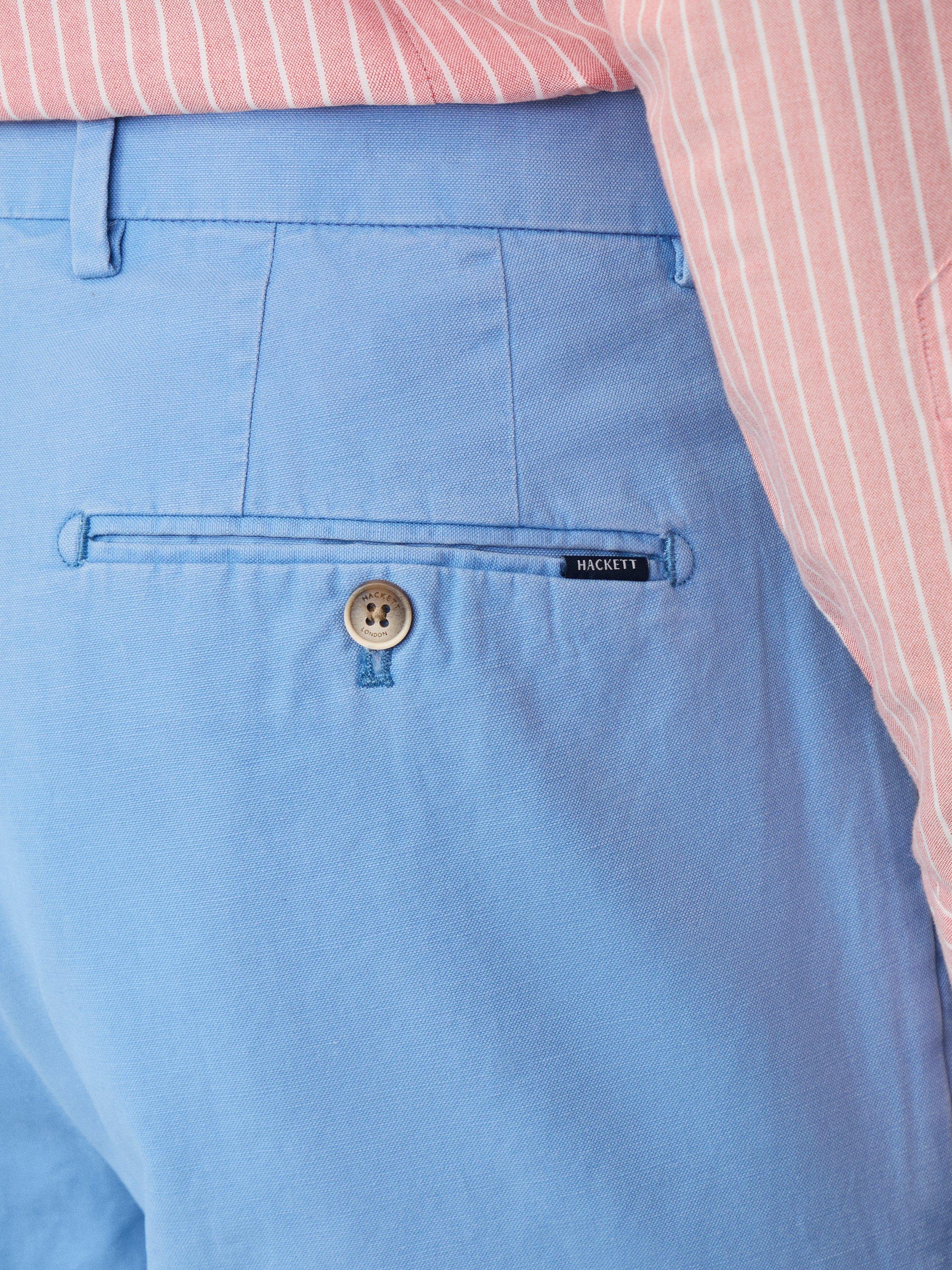 Product image 3 of 6, which shows Hackett London Sloane Cotton Linen Blend Chinos, Sea Blue, 28