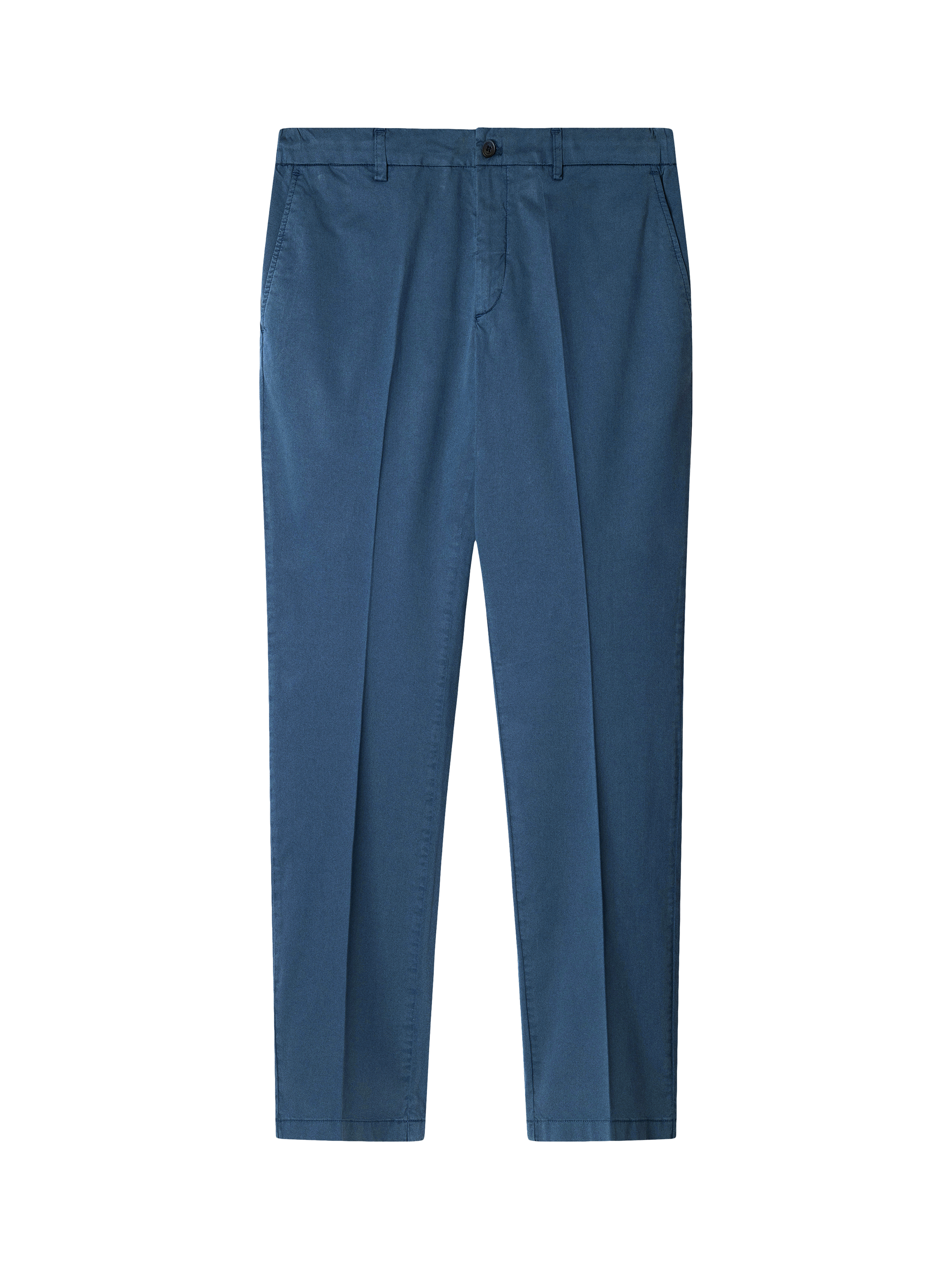 Product image 1 of 5, which shows Hackett London Cotton Blend Relaxed Fit Chinos, Dark Denim Blue, 28R
