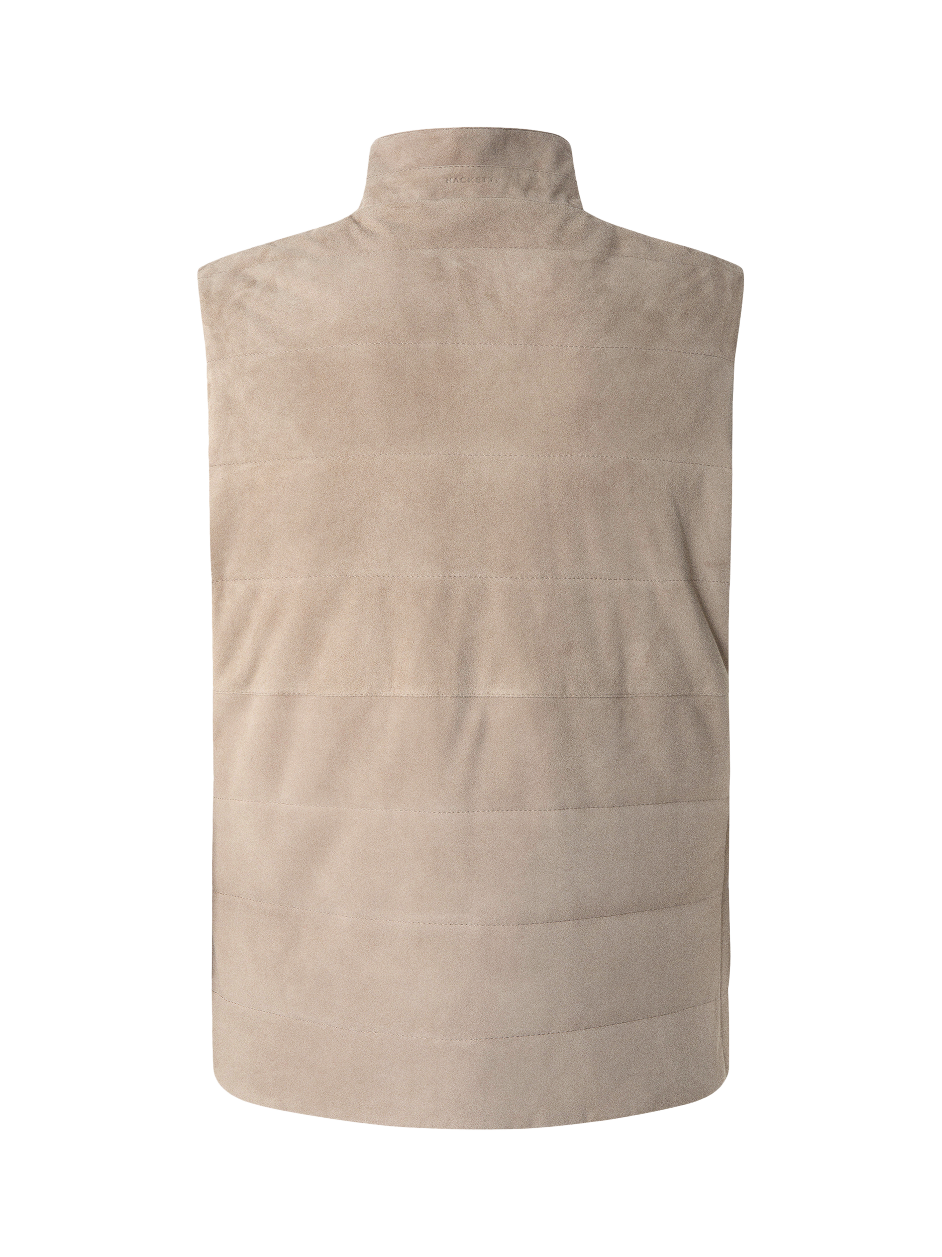 Product image 6 of 6, which shows Hackett London Suede Waistcoat, Fawn Beige, XXL