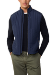Hackett London Water-Resistant Hybrid Gilet, Ink Blue