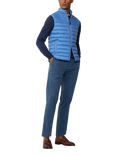 Hackett London Water-Resistant Baffled Quilt Gilet, Sea Blue, Sea Blue