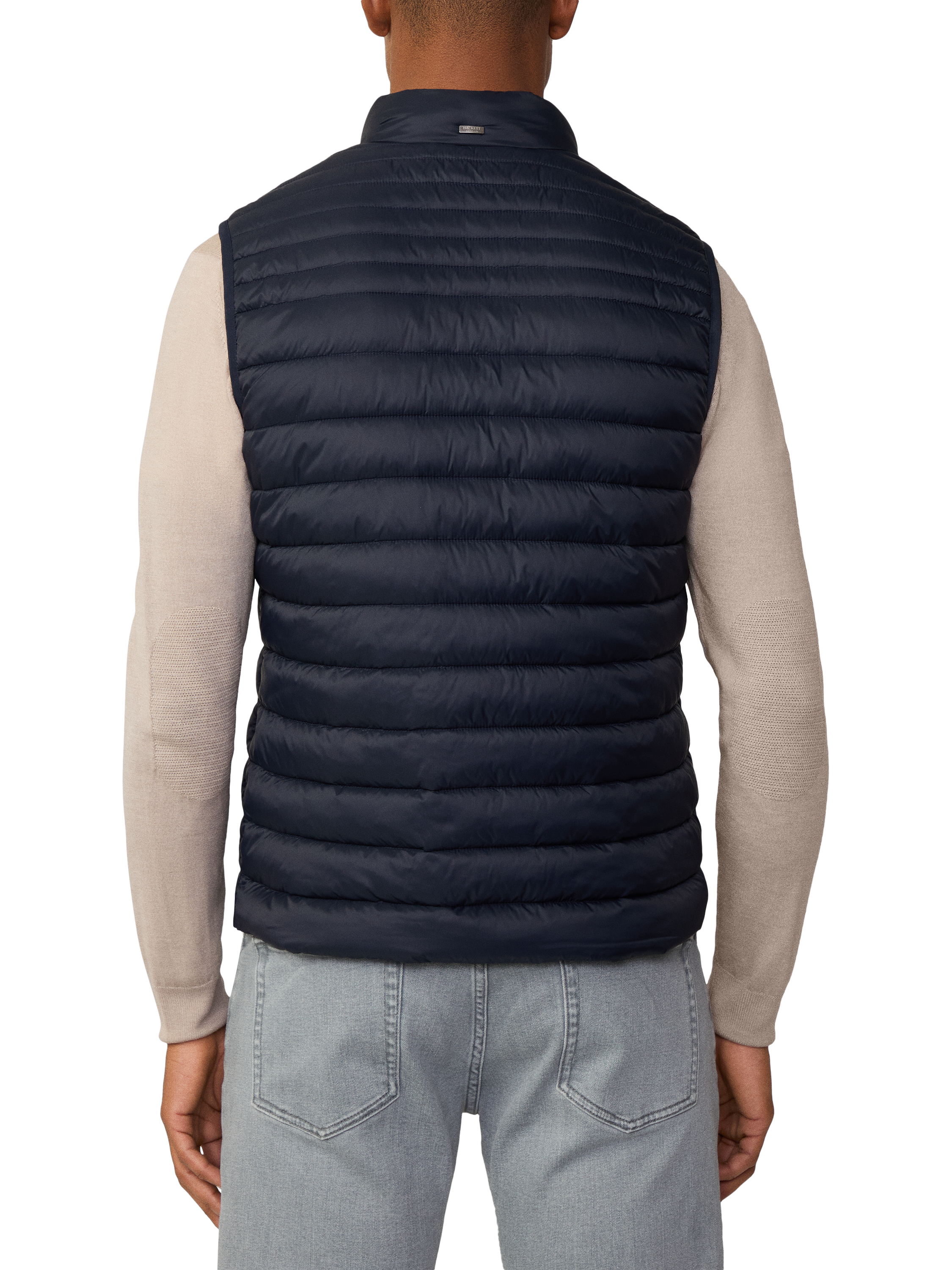 Product image 3 of 7, which shows Hackett London Water-Resistant Gilet, Midnight Blue, XXXL