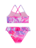 Angels by Accessorize Kids' Tie Dye Bikini Set, Brights Multi
