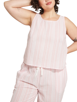 Nudea Classic Stripe Tank Top, Pink, Pink