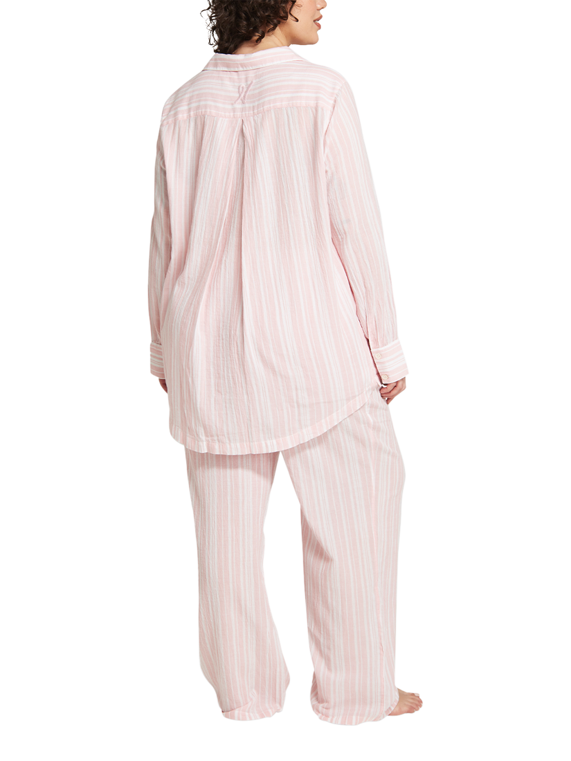 Product image 3 of 4, which shows Nudea The PJ Nightshirt, Pink/White, XS