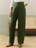 Brora Cotton Linen Twill High Waisted Trousers