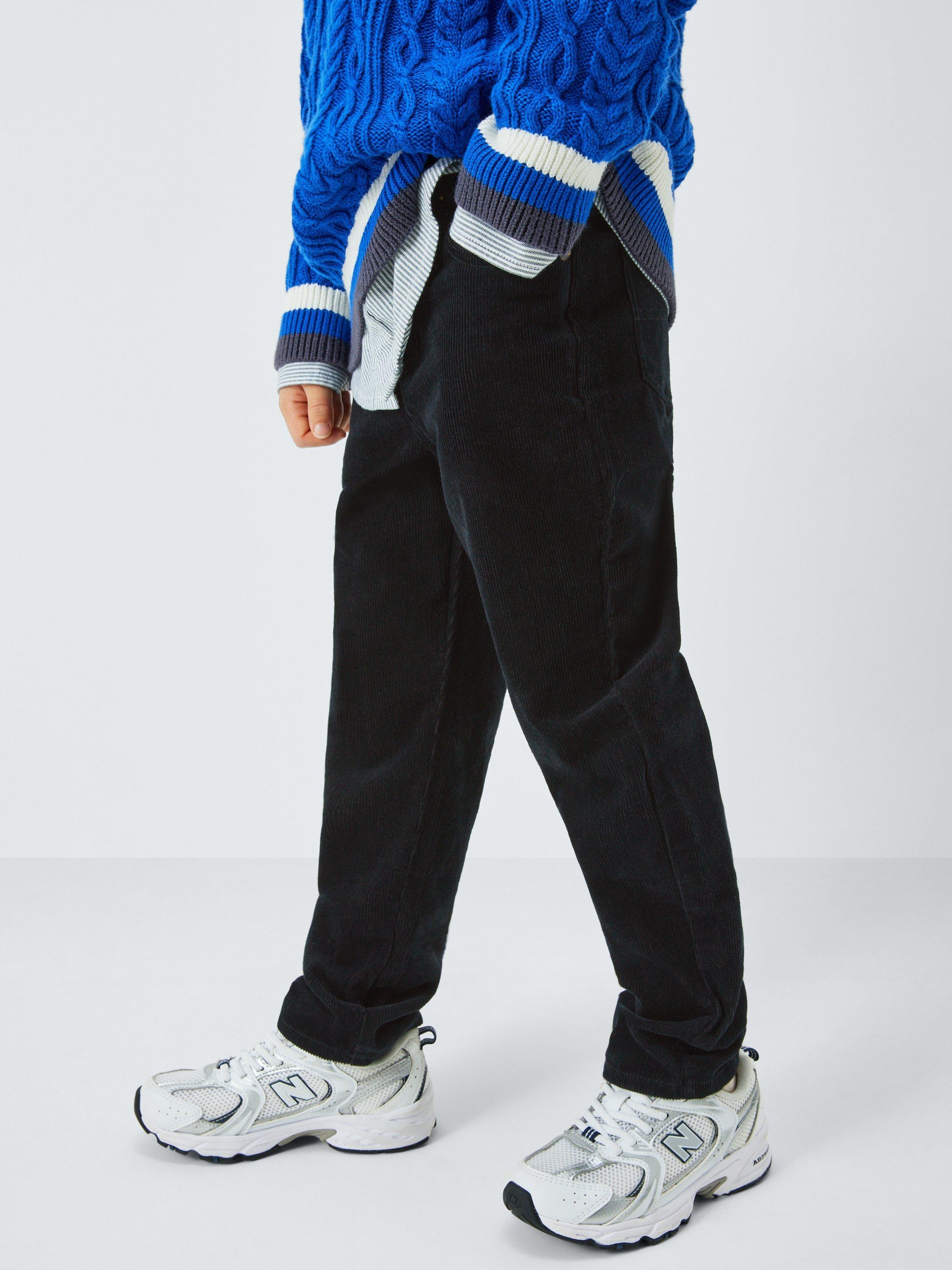 Product image 5 of 7, which shows John Lewis Kids' Five Pocket Corduroy Trousers, Black, 3 years