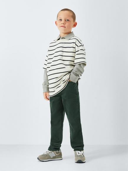 John Lewis Kids' Five Pocket Corduroy Trousers - view 2, Green