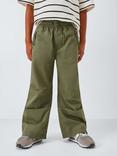 John Lewis Kids' Wide Leg Parachute Trousers, Khaki