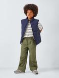 John Lewis Kids' Wide Leg Parachute Trousers, Khaki