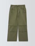 John Lewis Kids' Wide Leg Parachute Trousers, Khaki