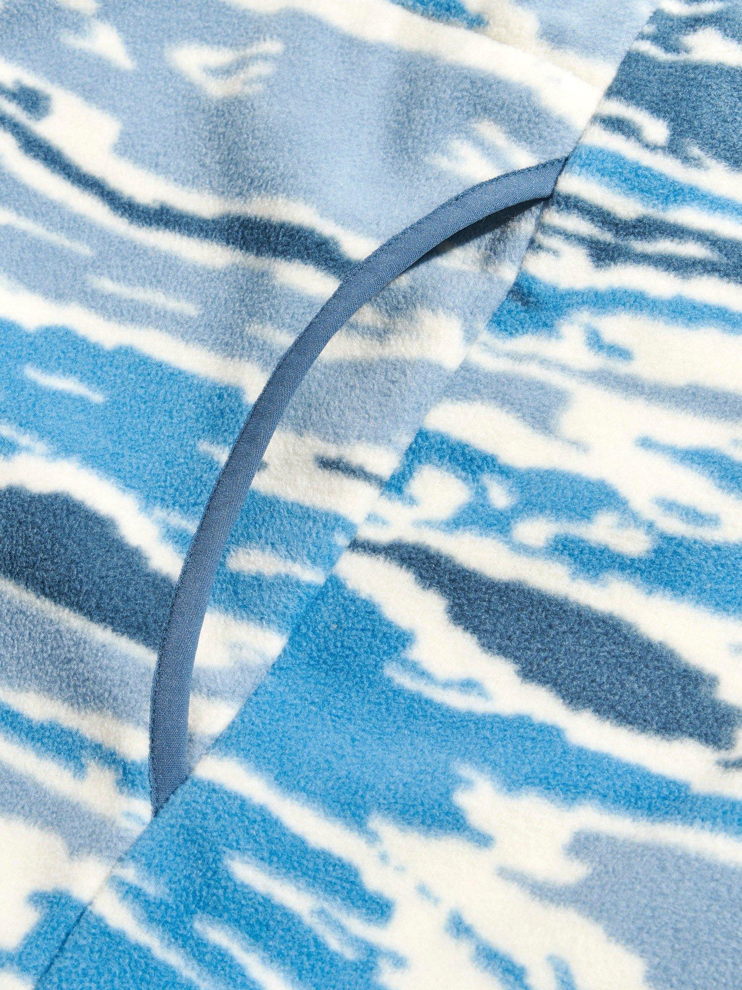 Product image 8 of 9, which shows Penfield Abstract Print Jacquard Microfleece Jumper, Blue Fusion, S