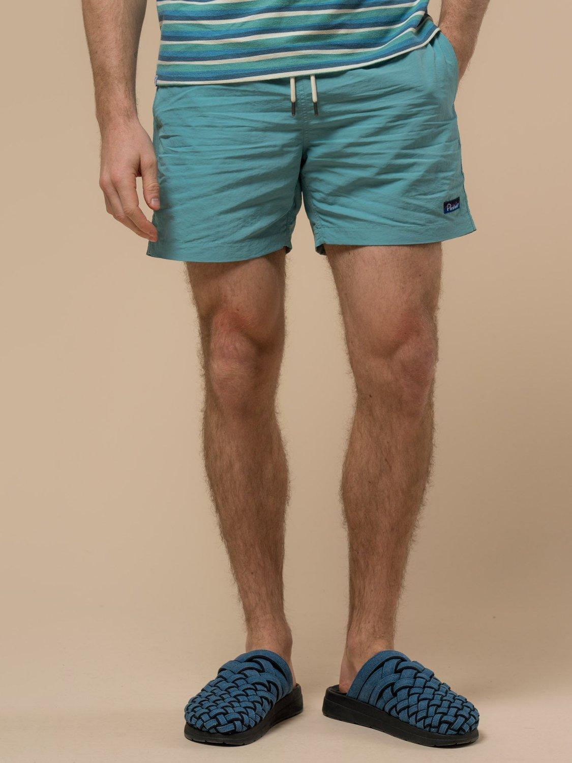 Product image 1 of 10, which shows Penfield Packable Swim Shorts, Dusty Turquoise, S
