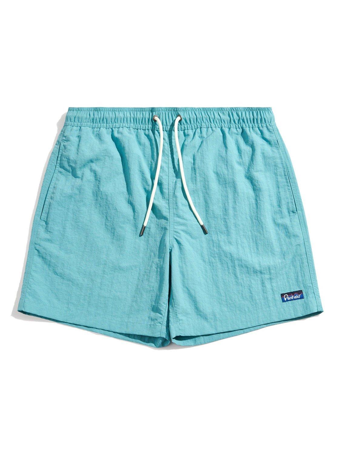 Product image 6 of 10, which shows Penfield Packable Swim Shorts, Dusty Turquoise, S
