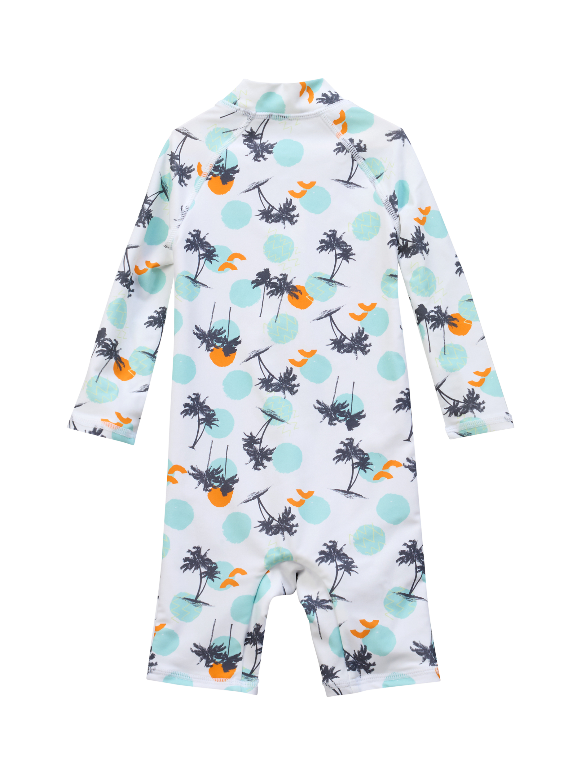 Product image 2 of 4, which shows Angel & Rocket Baby Brody Sun-Safe Print Swimsuit, Multi, 3-6 months