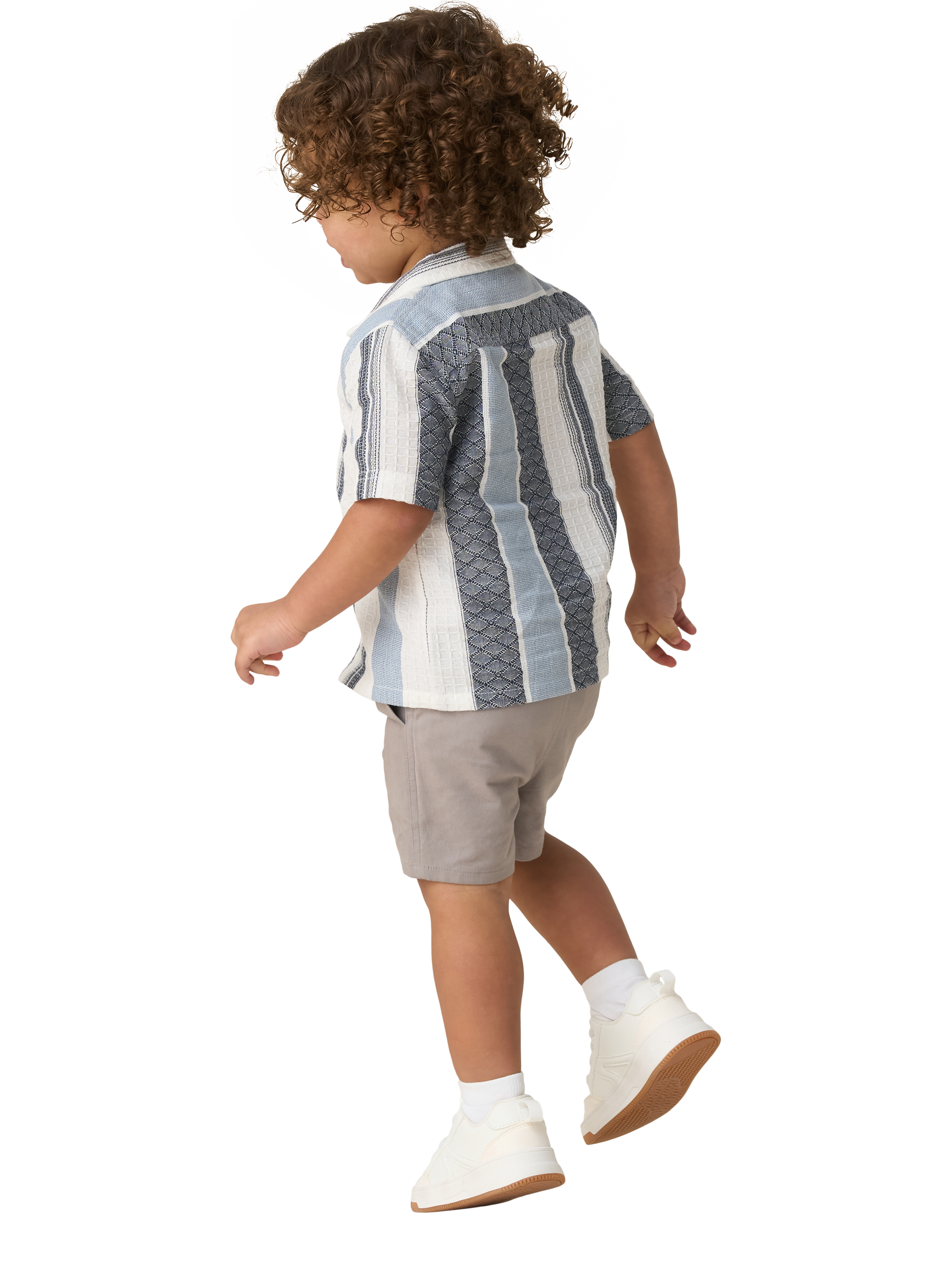 Product image 2 of 6, which shows Angel & Rocket Baby Chino Shorts, Grey, 3-6 months