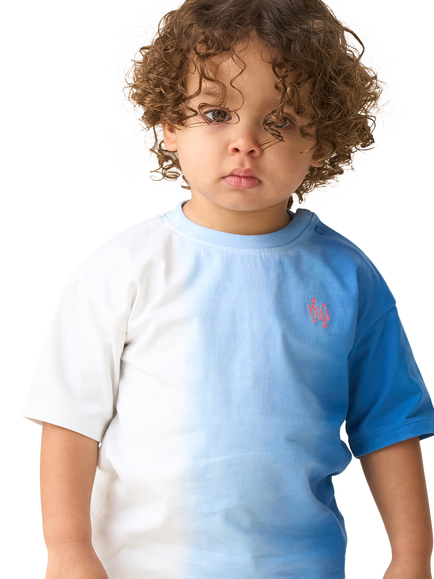 Angel & Rocket Baby Brad Ombre T-Shirt, Blue/White, Blue/White