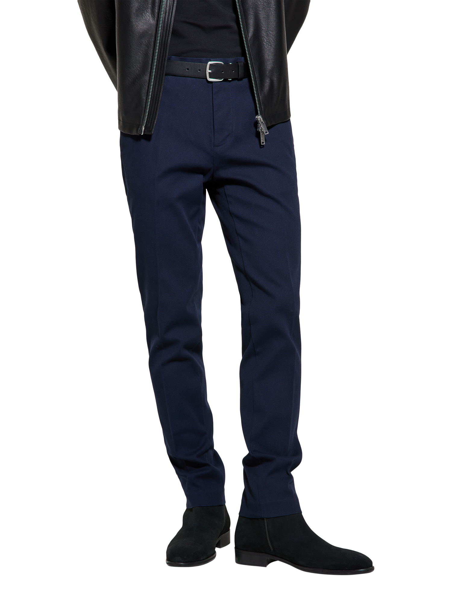SISLEY Slim Fit Chinos, Navy Blue