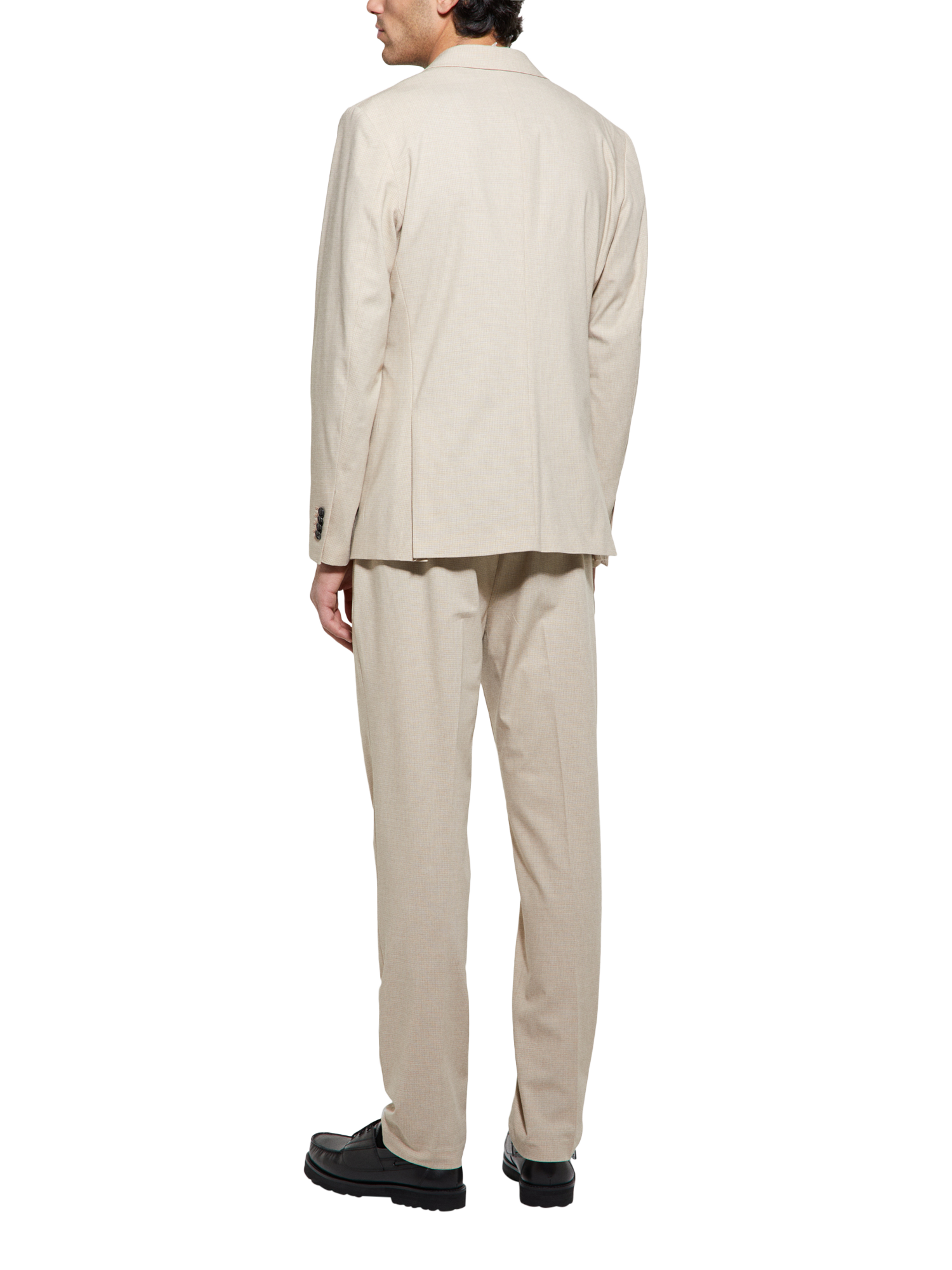 Product image 2 of 3, which shows SISLEY Slim Comfort Fit Tailored Trousers, Beige, 34