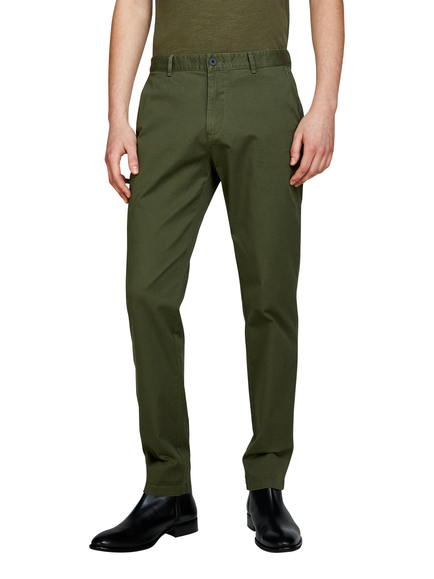 SISLEY Slim Fit Chinos, Green