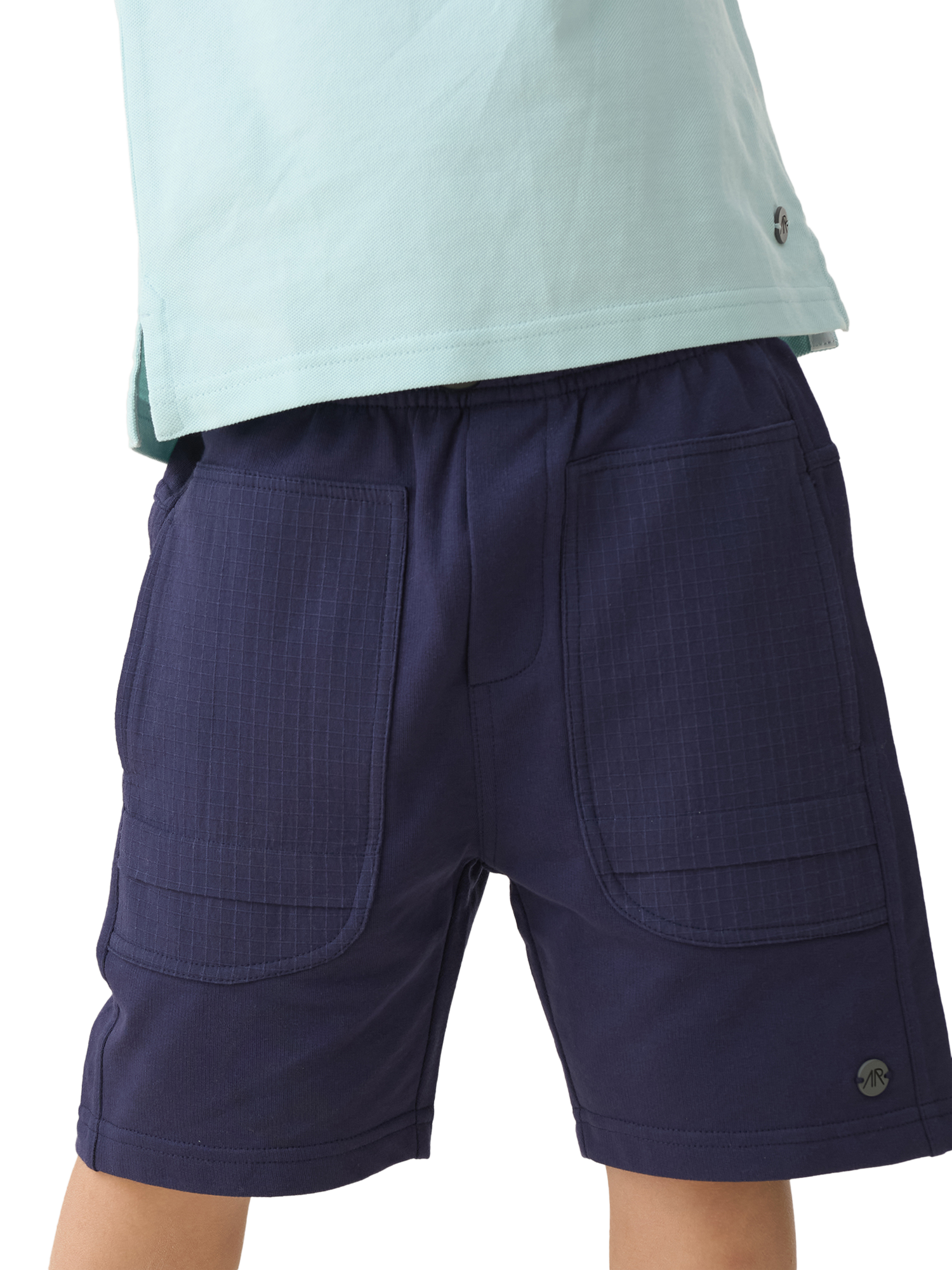 Product image 1 of 7, which shows Angel & Rocket Kids' Brody Bermuda Shorts, Navy, 3 years