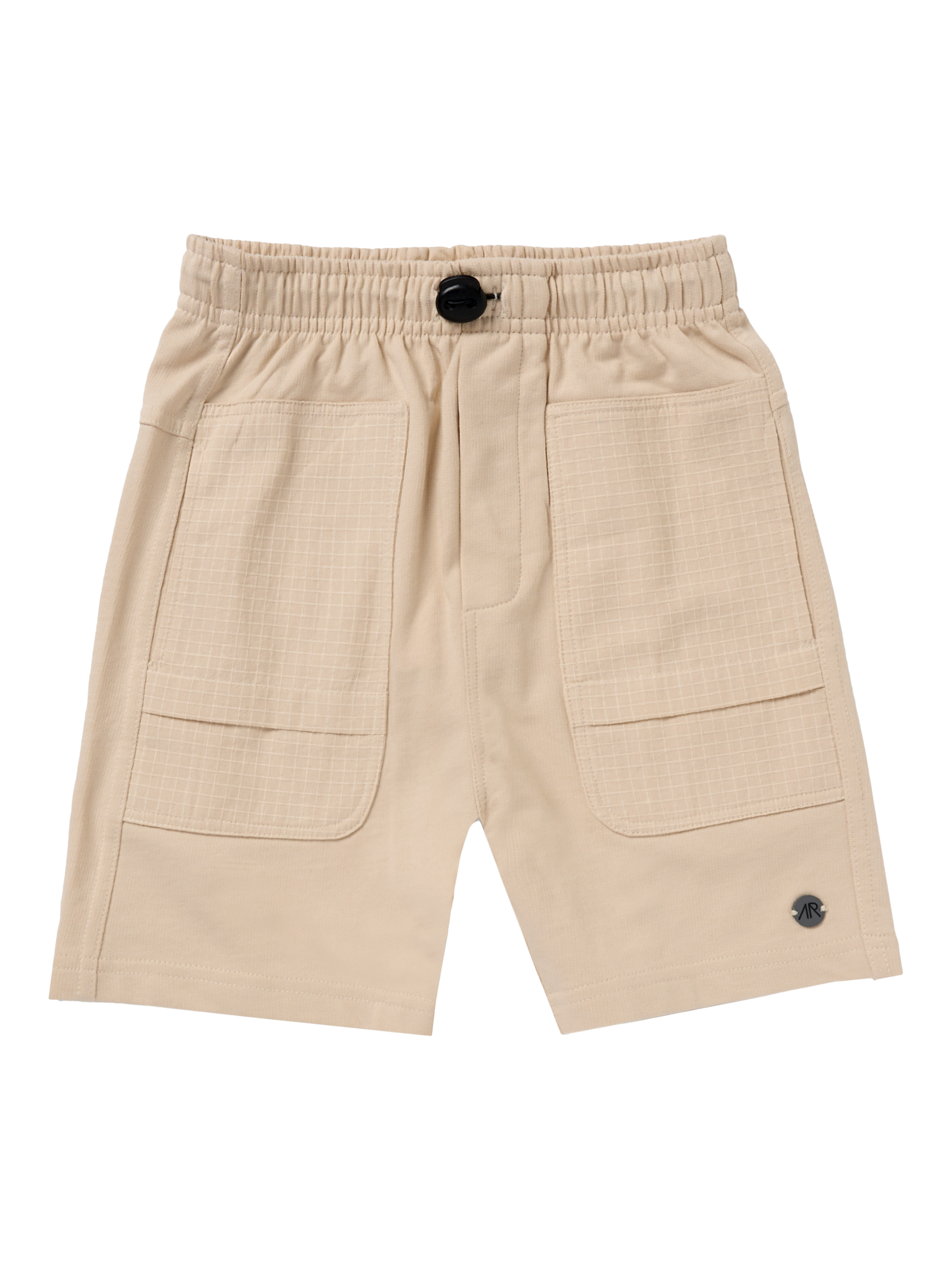Product image 5 of 7, which shows Angel & Rocket Kids' Brody Bermuda Shorts, Stone, 3-4 years