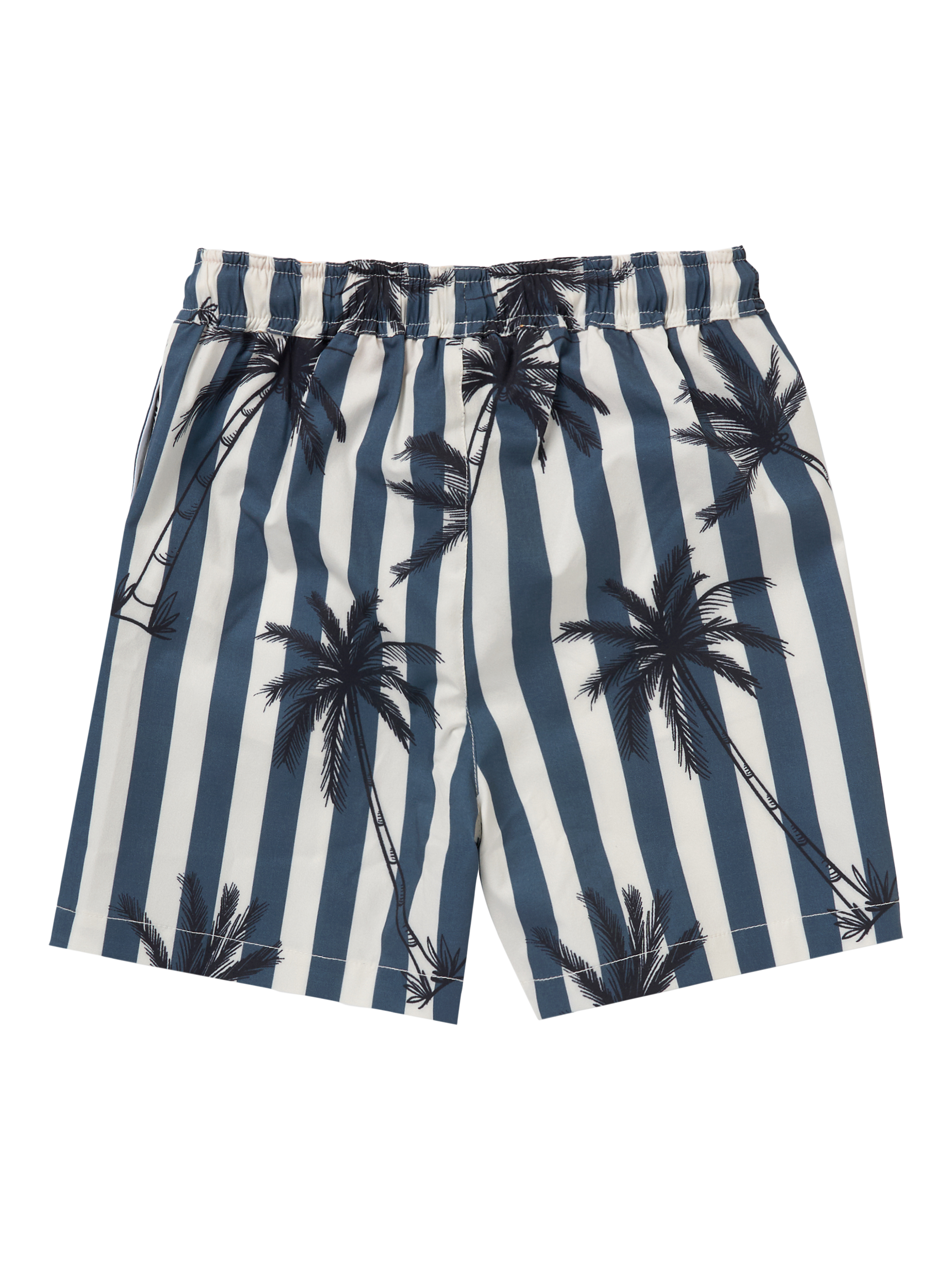 Product image 5 of 6, which shows Angel & Rocket Kids' Palm Print Swim Shorts, Multi, 3 years