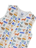 JoJo Maman Bébé Cotton Bold Safari Sleeping Bag, Multi
