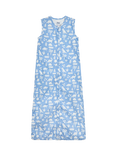 JoJo Maman Bébé Cotton Dinosaur Print Sleeping Bag, Blue Light