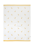 JoJo Maman Bébé Kids' Cotton Embroidered Duck Shawl, White/Multi
