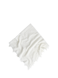 JoJo Maman Bébé Newborn Baby Traditional Cotton Shawl, White