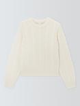 John Lewis Relaxed Cotton Cable Sweater