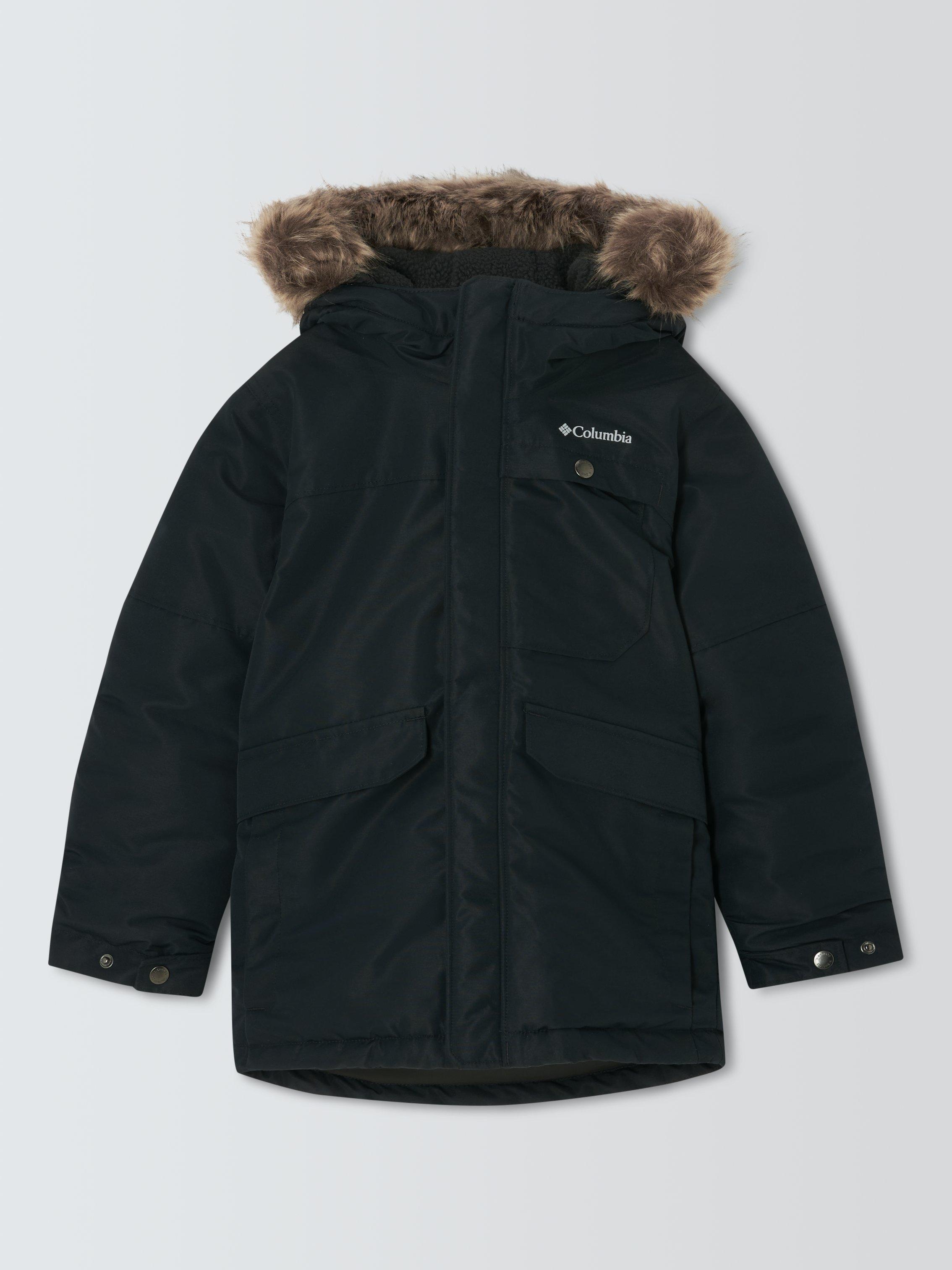 Product image 1 of 3, which shows Columbia Kids' Nordic Strider Hooded Jacket, Black, XXS