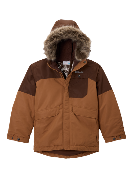 Columbia Kids' Nordic Strider Hooded Jacket, Camel Brown, Camel Brown