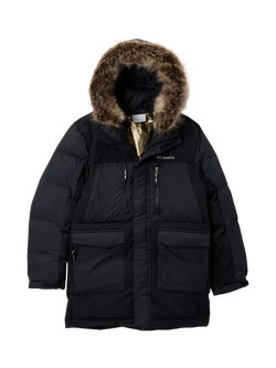 Columbia Kids' Marquam Fusion Hooded Parka Coat, Black