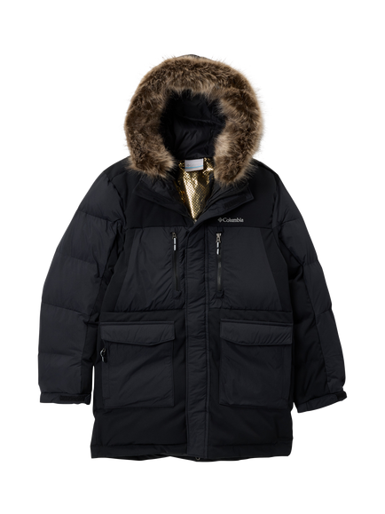 Columbia Kids' Marquam Fusion Hooded Parka Coat, Black