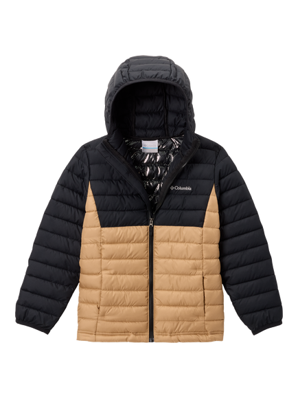 Columbia Kids' Powder Lite Hooded Jacket, Canoe, Canoe